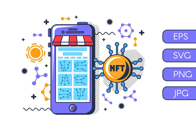 Online NFT Market on Smartphone (by barsrsind)