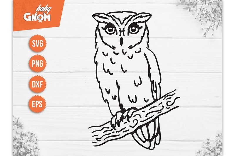 Owl SVG, Owl Clipart, Mandala Svg, Owl (by babyGnom)