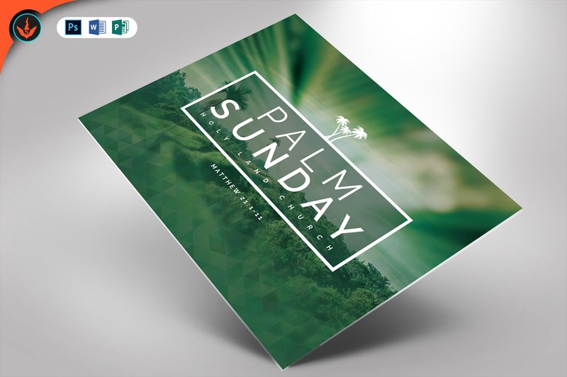 Palm Sunday Church Flyer (by seraphimchris)