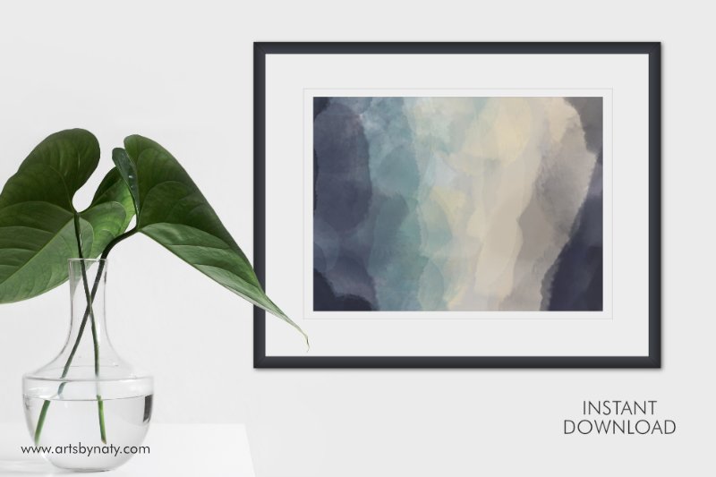 Pastel Blue Printable Wall Art - 5 Sizes (by artsbynaty)