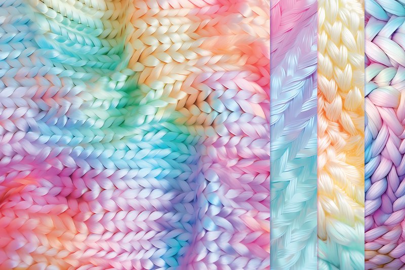 Pastel Crochet and Knitting Patterns (by Color Studio)