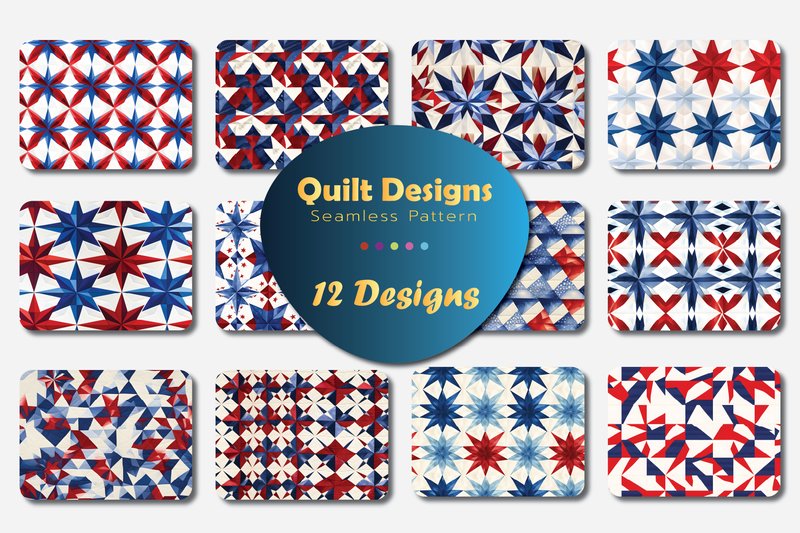 Patriotic Quilt Patterns (by Kree Design)