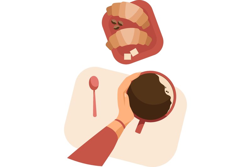People Drinking Coffee in Coffee Shop. H (by pch.vector)