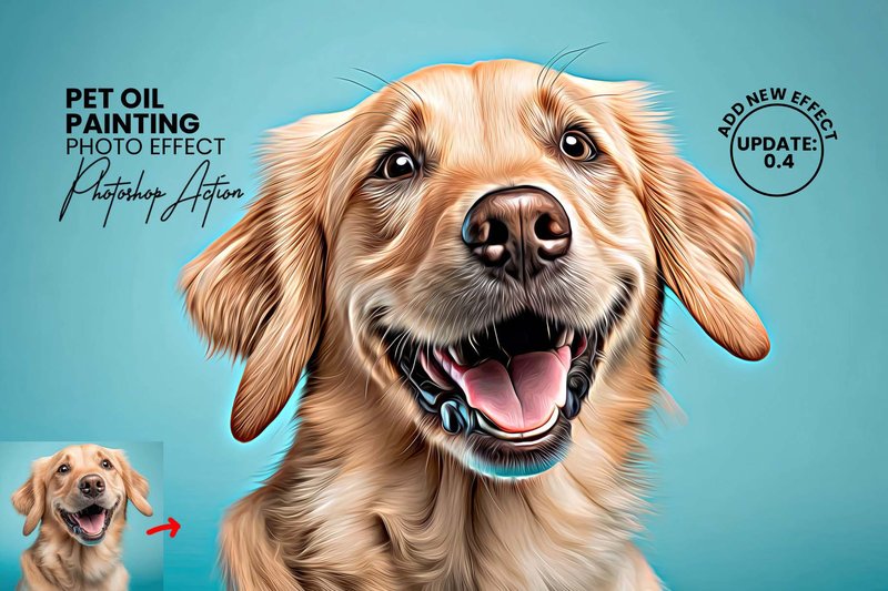Pet Oil Painting (by mristudio)