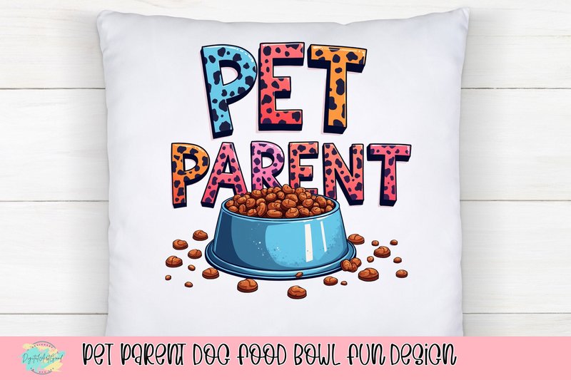 Pet Parent Dog Food Bowl Fun Design (by DigitalArtGood)