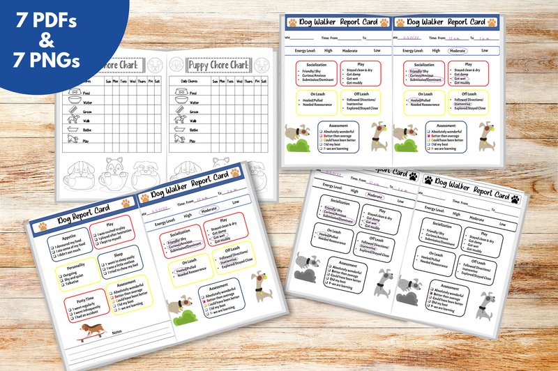 Pet Planner Pages Dog Walker Puppy Chore (by melissadaenzer50)
