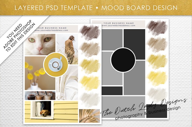 Photoshop Mood Board Template (by daphnepopuliers)