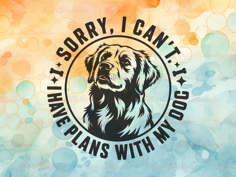 Plans with My Dog Funny Pet SVG (by MagicalBlueStudios)
