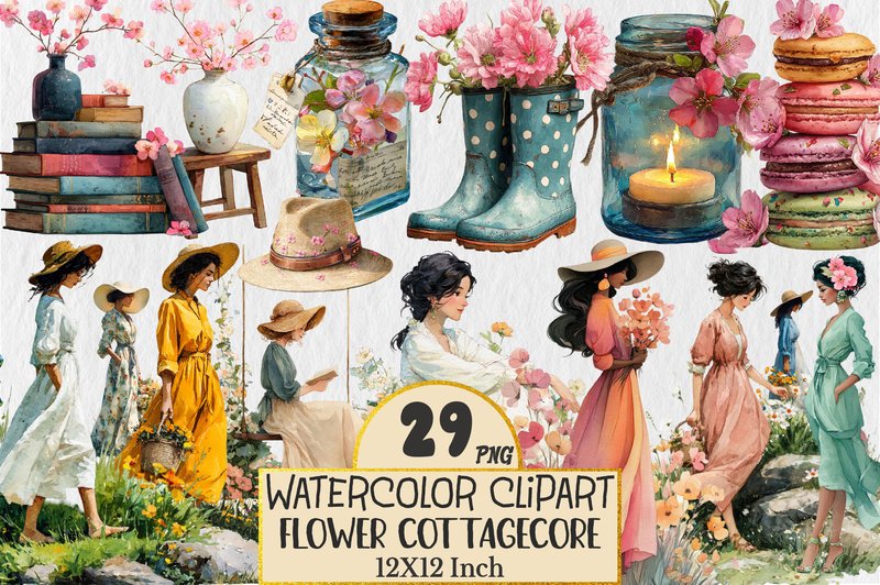 Poppy Flower Cottagecore Art (by Rose Art)