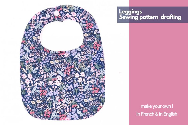 Press Stud Bib Sewing Pattern (by Petit Citron)