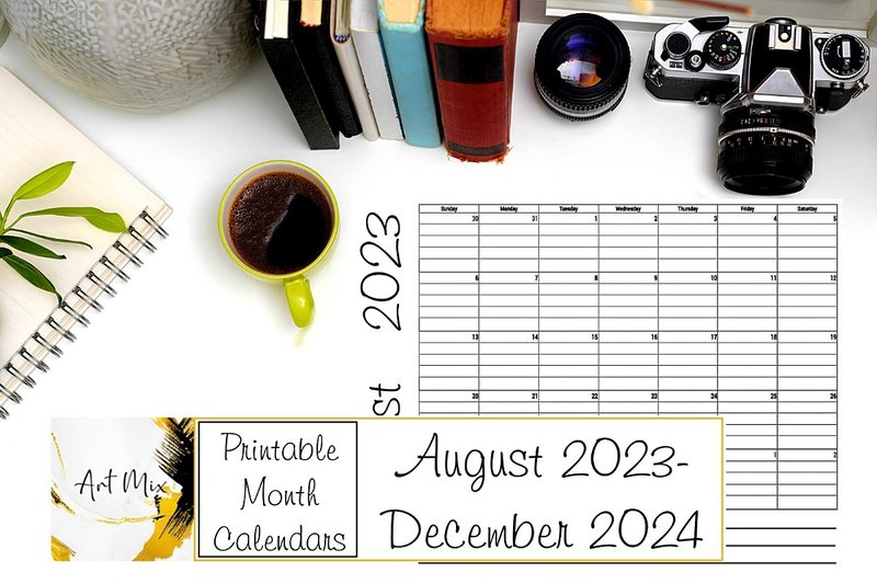 Printable Monthly Planning Calendars (by ArtMix)