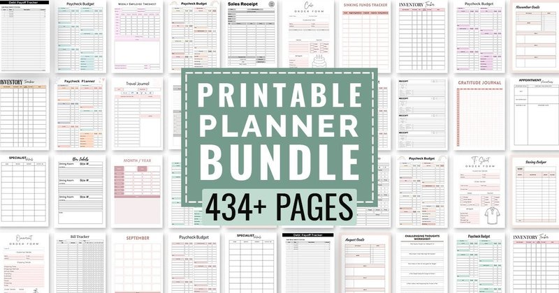 Printable Planner Bundle (by SnapyBiz)