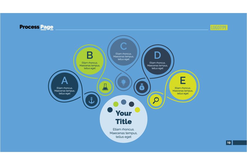 Process Mind Map Slide Template. Busines (by pch.vector)