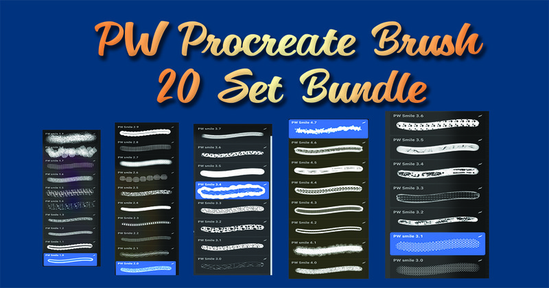 PW Procreate Glitter Brush Bundle (by PW Digital Designs)