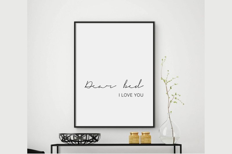 Quotes Wall Art Bedroom Decor Poster (by StoreArtPrints)