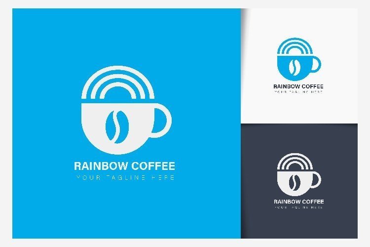 Rainbow Coffee Logo Design (by wayan sandika)