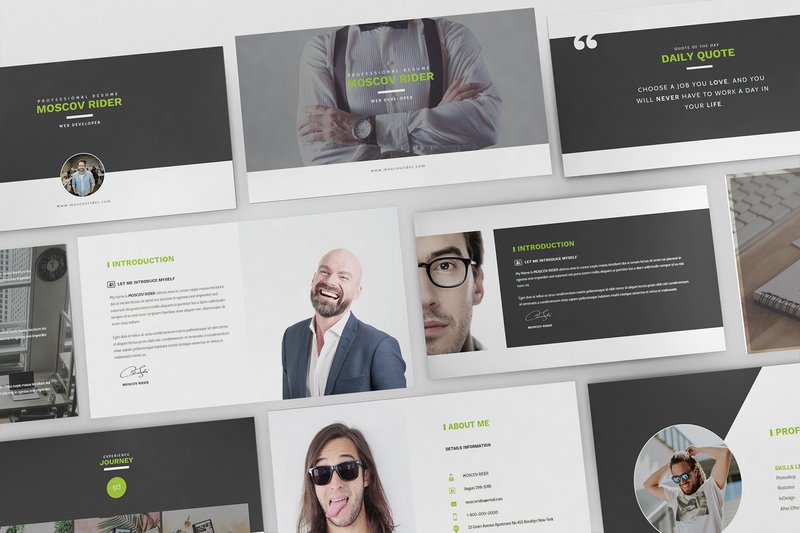 Resume CV Keynote Template (by Giant Design)