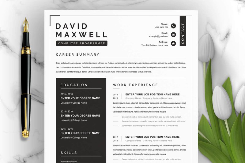 Resume Template for Word (by ResumeInventor)