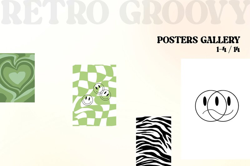 Retro Posters Groovy Set (by Lshvsk)
