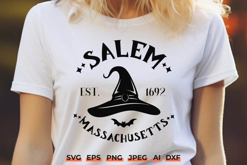Salem SVG | Witchy Vibes Halloween SVG (by juiceboxy)