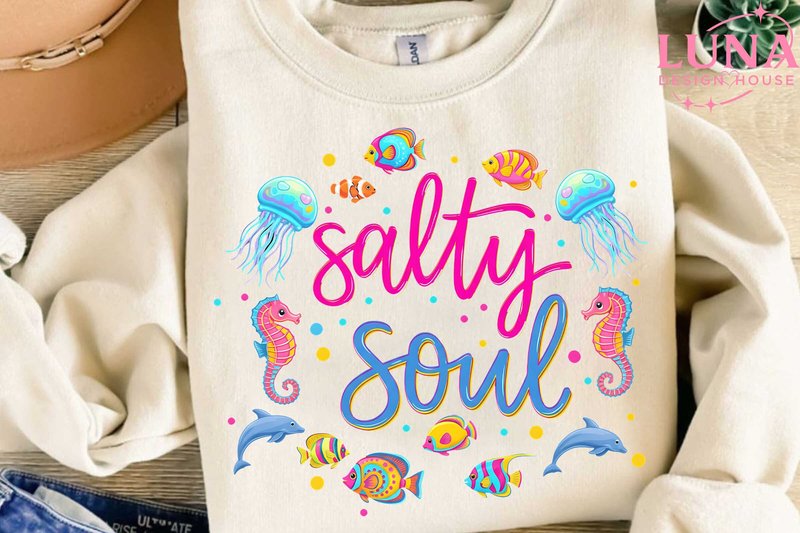 Salty Soul Ocean Sea Life PNG Clipart (by LunaDesignHouse)
