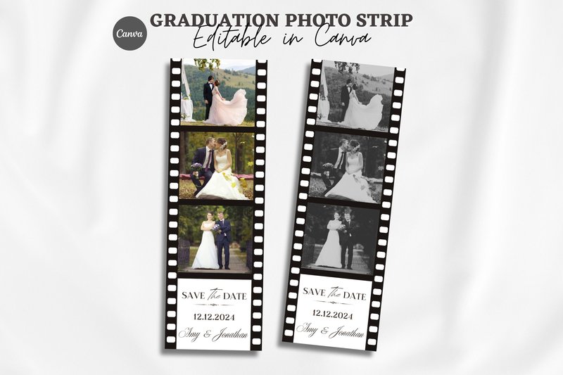 Save the Date Photo Strip Photo Booth (by regalcreds)