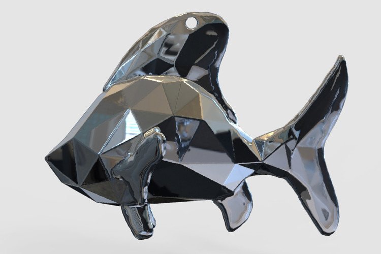Sea Fish Charm Model for 3D Printing (by KseniyaOmega)