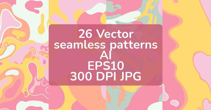 Seamless Abstract Pastel Patterns Bundle (by YellowDahlia)