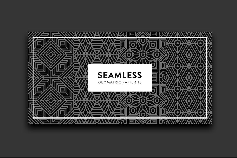 Seamless Geometric Patterns Vector (by utixgrapix)
