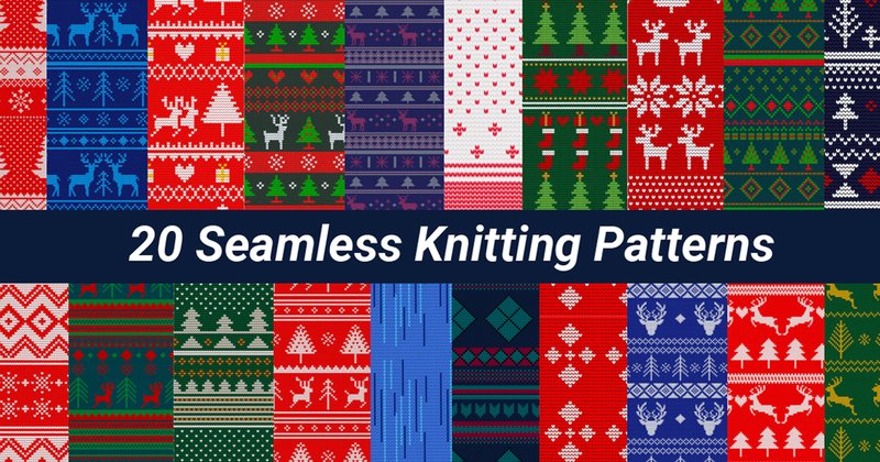 Seamless Knitting Patterns Bundle (by eartdesign)
