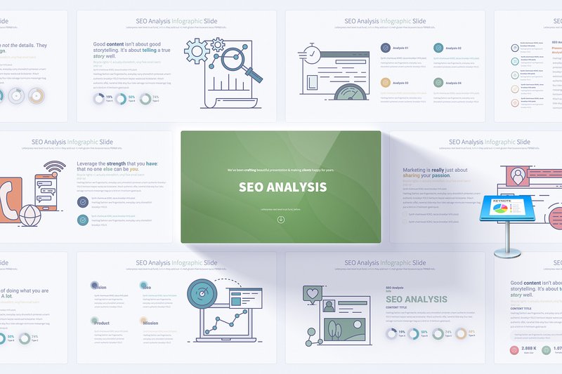 SEO Analysis Keynote Template (by pulsecolor)