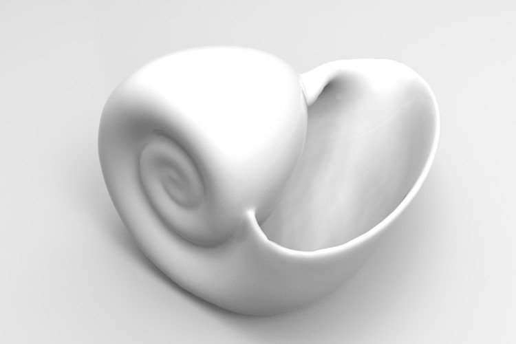 Shell Succulent 3D Printing Planter (by KseniyaOmega)
