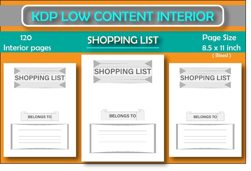 Shopping List Interior KDP Low Content (by jyotiskumar7173)