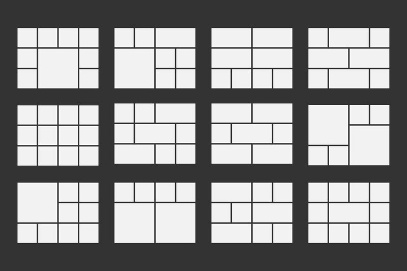 Simple White Moodboard Grid Photo Set (by CutePik)
