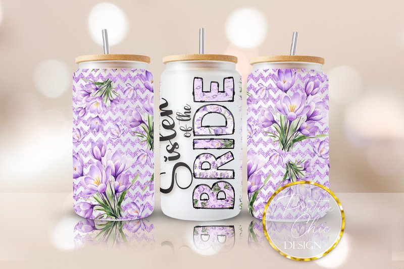 Sister of the Bride Libbey Glass Wrap (by PositiveChic)