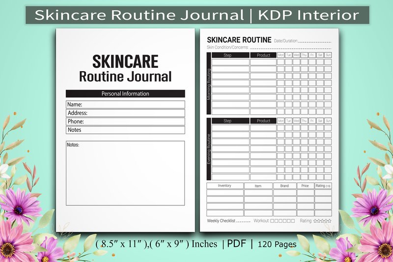 Skincare Routine Journal (by RightDesign)
