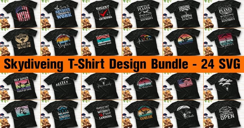 Skydiver SVG Graphic Bundle (by Graphics BD)
