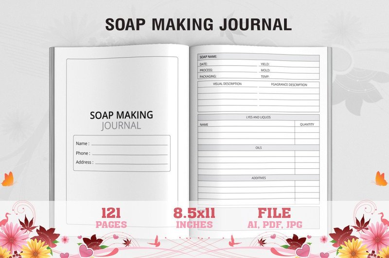 Soap Making Business Journal Logbook (by Waliullah Solutions)