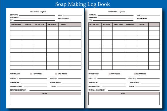 Soap Making Log Book Business Book (by Aynul Tees)