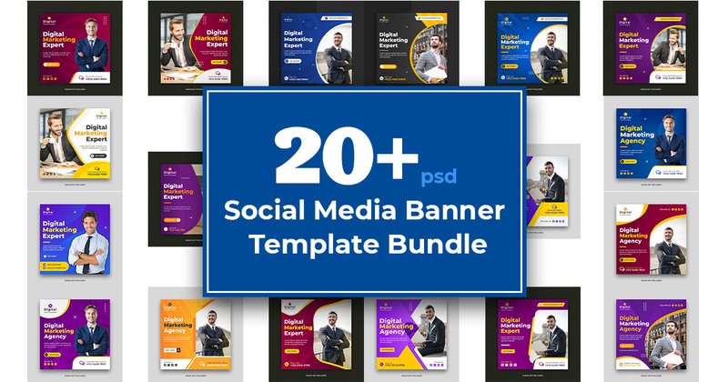 Social Media Banners Bundle (by Effectmaster)