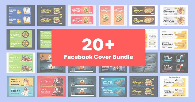 Social Media Facebook Cover Bundle (by Design_love)