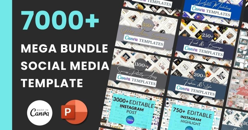 Social Media Templates Mega Bundle (by ResumeFabs)
