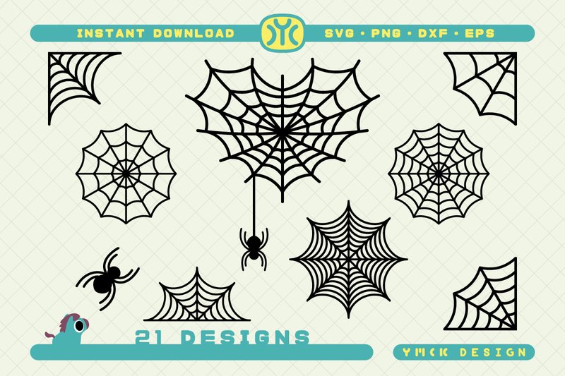 Spider Web SVG | Halloween SVG (by ymckdesignstudio)