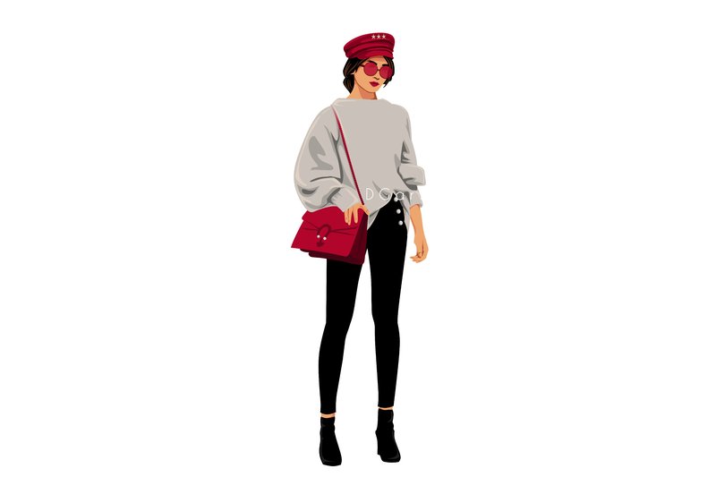Stylish Woman Fashion Illustration (by DGart)