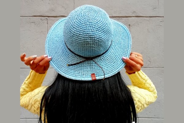 Summer Hat Crochet Pattern Raffia Hat (by Time Knitting)