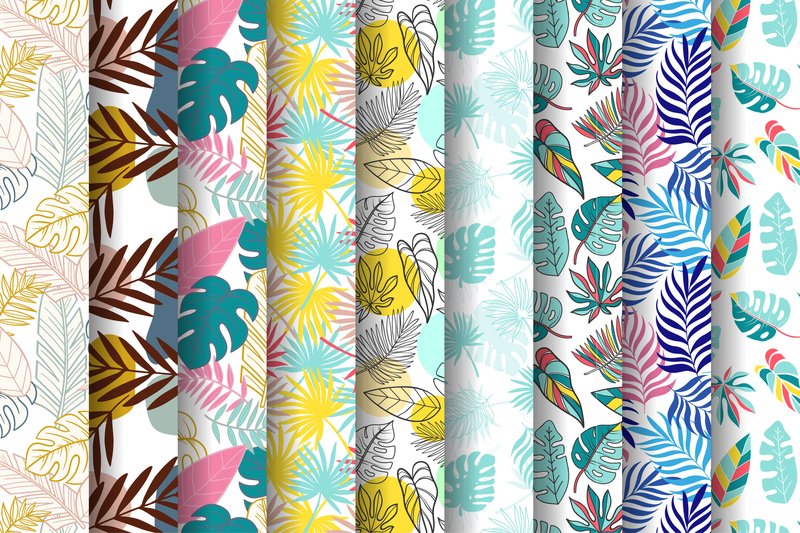 Summer Tropical Patterns Collection (by MicroTee)