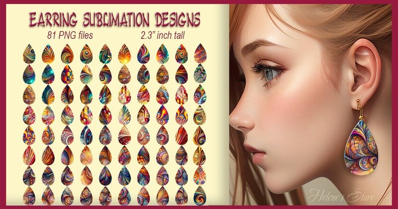 Summer Vintage Teardrop Earrings Bundle (by Helene's store)