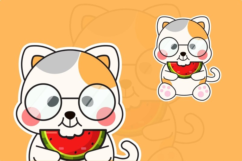 Teaching Materials Cute Cat Animals Q (by studiogenic7)