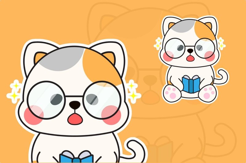 Teaching Materials Cute Cat Animals S (by studiogenic7)