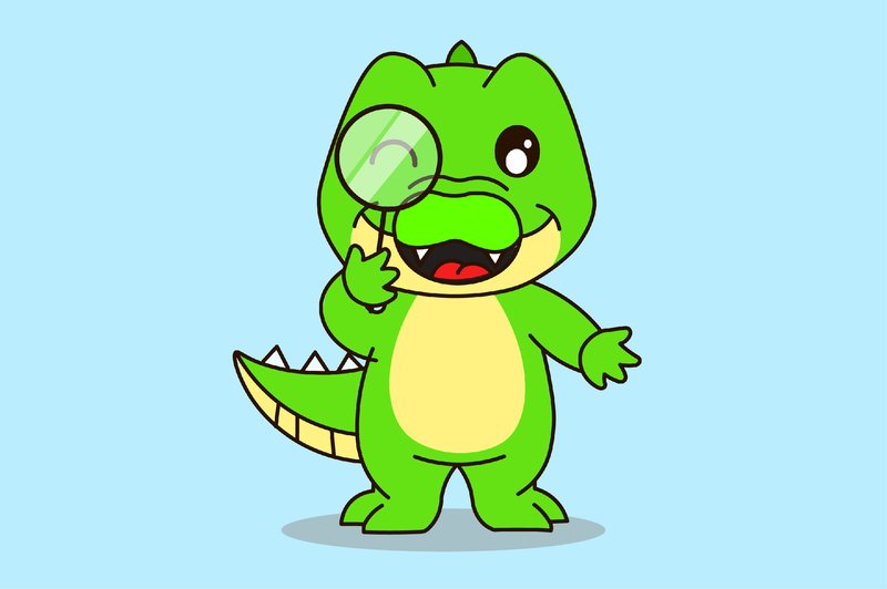 Teaching Materials - Cute Crocodille L (by Heraz Studio)